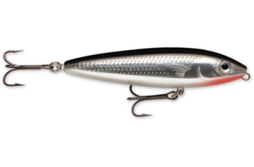 Image of Rapala Skitter Walk Topwater Lure, Floating, Silver Mullet, 7/16oz, 3 1/8in, SW08SMU