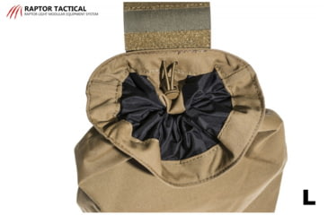 Image of Raptor Tactical Dump Pouches w/ChemLight Holder, Coyote Brown, Long, DP-CB-L