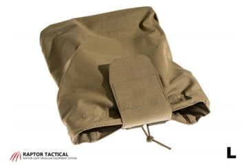 Image of Raptor Tactical Dump Pouches w/ChemLight Holder, Coyote Brown, Long, DP-CB-L