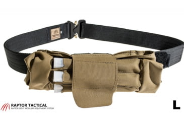Image of Raptor Tactical Dump Pouches w/ChemLight Holder, Coyote Brown, Long, DP-CB-L