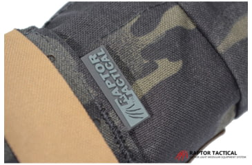 Image of Raptor Tactical Dump Pouches w/ChemLight Holder, Multicam Black, Long, DP-BM-L
