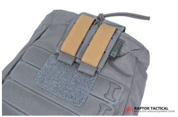 Image of Raptor Tactical Dump Pouches w/ChemLight Holder, Tactical Grey, Long, DP-TG-L