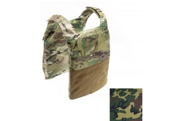 Image of Raptor Tactical GHOST MK1 Plate Carrier, MOLLE/Velcro, Large, Woodland, RT-GHOST1-WD-L