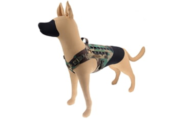 Image of Raptor Tactical K9 Drago Dog Harness, Woodland, Extra Large, K9DH-M81-XL