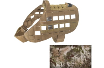 Image of Raptor Tactical K9 Zephyr MK1 Dog Harness, Kryptek Highlander, One Size, RT-Zephyr-MK1-KH