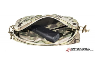 Image of Raptor Tactical Large Utility Pouch w/ChemLight Holders, Multicam, UPL-MC