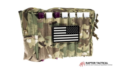 Image of Raptor Tactical Large Utility Pouch w/ChemLight Holders, Multicam, UPL-MC
