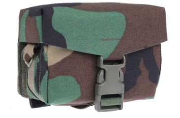 Image of Raptor Tactical M249 SAW Nutsack Pouch, 100 Rounds, Woodland, M249-M81-100