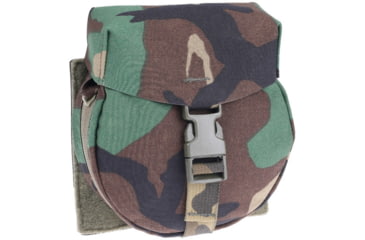 Image of Raptor Tactical M249 SAW Nutsack Pouch, 200 Rounds, Woodland, M249-M81-200