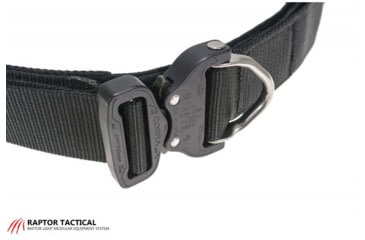 Image of Raptor Tactical Retainer Duty Belt, Cobra 45 D-Ring Buckle, Small, Black, RB-BL-SM-45D