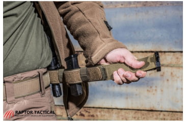 Image of Raptor Tactical Retainer Duty Belt, No Rigger Belt, Extra Large, Coyote Brown, RT-TRB-CB-XL