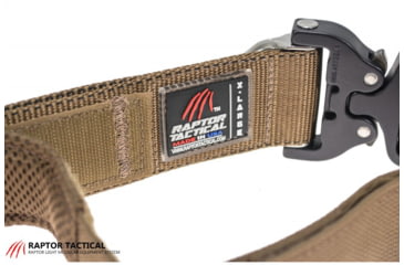 Image of Raptor Tactical Retainer Duty Belt, No Rigger Belt, Extra Large, Coyote Brown, RT-TRB-CB-XL