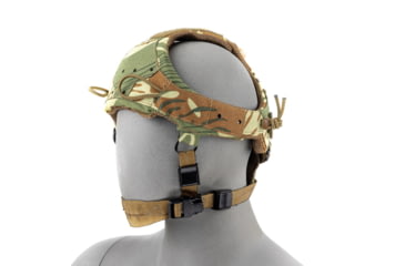 Image of Raptor Tactical Sentinel Skullcrusher GEN 2.0 Tactical Headgear with Bungee Cord, Rhodesian, One size, RT-SENTINEL-RD-BC