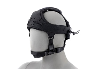 Image of Raptor Tactical Sentinel Skullcrusher GEN 2.0 Tactical Headgear with Bungee Cord, Black, One size, RT-SENTINEL-BK-BC