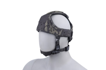 Image of Raptor Tactical Sentinel Skullcrusher GEN 2.0 Tactical Headgear with Bungee Cord, Multicam Black, One size, RT-SENTINEL-MCB-BC