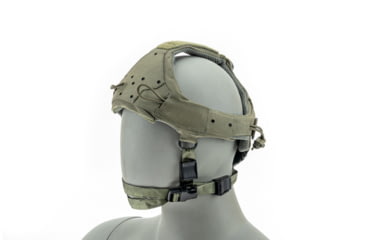 Image of Raptor Tactical Sentinel Skullcrusher GEN 2.0 Tactical Headgear with Bungee Cord, Ranger Green, One size, RT-SENTINEL-RG-BC
