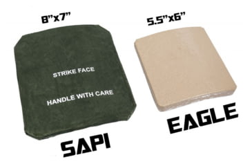 Image of Raptor Tactical Side Plate Pockets, MOLLE/Velcro, 5.5L x 6.5W, MultiCam, RT-SPP-MC-5.5x6