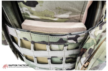 Image of Raptor Tactical Side Plate Pockets, MOLLE/Velcro, 5.5L x 6.5W, MultiCam, RT-SPP-MC-5.5x6