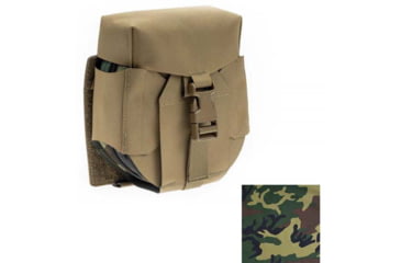 Image of Raptor Tactical Skin Ammo M249 SAW NUTSACK Pouches, Soft, Woodland, 100, SKN249-M81-100
