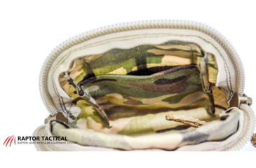 Image of Raptor Tactical Small Utility Pouch w/ChemLight Holders, Multicam, UPS-MC