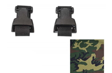 Image of Raptor Tactical Universal Chest Rig - Attachment Kit, Black/Woodland, One Size, RT-UCR-AK-BK-LWD