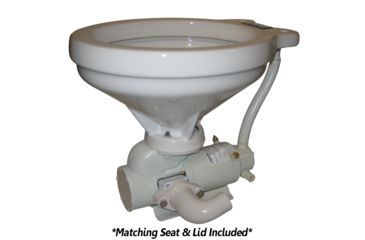 Image of Raritan Crown Head Hi-Boy - White, Household Style - 90 Discharge - 12V 33781