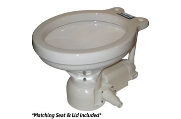 Image of Raritan Sea Era Household Electric Toilet - Integral Sea Water - Straight &amp; 90 Discharge - 12V 33732