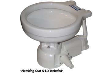 Image of Raritan Sea Era Marine Size Electric Toilet - Integral Pump - Straight &amp; 90 Discharge - 12V 33741