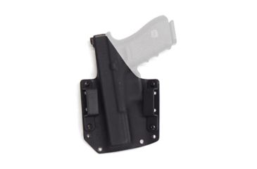 Image of Raven Concealment 1.25 Inch Phantom Holster Systems Right Hand OWB Standard Belt Loops, Black, RCS125STDLOOPSBKPHRH