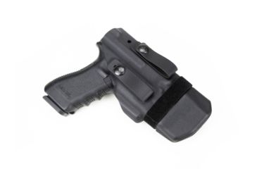 Image of Raven Concealment Morrigan Light IWB Holster, Glock 17/22/31 Surefire XC1, Ambi Soft Loops, Black, MORG17XC1