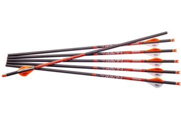 Image of Ravin Xbow Arrow Carbon W/2 Offset Vanes 400gr .003, 6pk