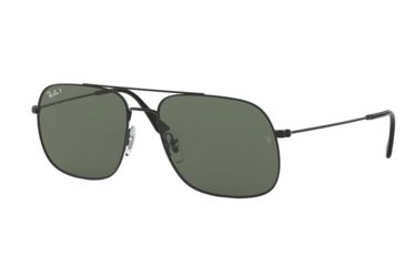 Image of Ray-Ban ANDREA RB3595 Sunglasses 90149A-56 - , Dark Green Polar Lenses