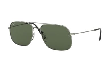 Image of Ray-Ban ANDREA RB3595 Sunglasses 911671-59 - , Dark Green Lenses
