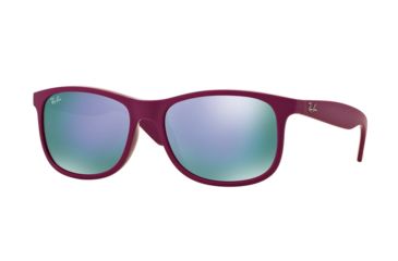 Image of Ray-Ban Andy F RB4202F Single Vision Prescription Sunglasses RB4202F-60714V-57 - Lens Diameter 57 mm, Frame Color Matte Violet