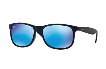 Image of Ray-Ban ANDY F RB4202F Single Vision Prescription Sunglasses RB4202F-615355-57 - Lens Diameter 57 mm, Frame Color Shiny Blue On Matte Top