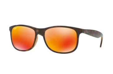 Image of Ray-Ban ANDY F RB4202F Single Vision Prescription Sunglasses RB4202F-710-6S-57 - Lens Diameter 57 mm, Frame Color Shiny Havana