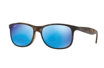 Image of Ray-Ban ANDY F RB4202F Single Vision Prescription Sunglasses RB4202F-710-9R-57 - Lens Diameter 57 mm, Frame Color Shiny Havana