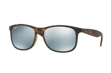 Image of Ray-Ban ANDY F RB4202F Single Vision Prescription Sunglasses RB4202F-710-Y4-57 - Lens Diameter 57 mm, Frame Color Shiny Havana