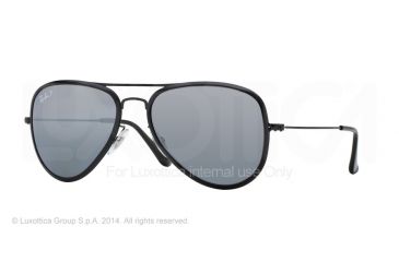 Image of Ray-Ban AVIATOR FLAT METAL RB3513M Single Vision Prescription Sunglasses RB3513M-153-82-56 - Lens Diameter 56 mm, Frame Color Sand Black/black