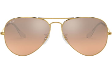 Image of Ray-Ban Aviator Large Metal RB3025 Sunglasses, Arista Frame, Crystal Pink Silver Mirror 55 mm Lenses, 001-3E-5514