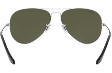 Image of Ray-Ban Aviator Large Metal RB3025 Sunglasses, Silver Frame, Crystal Gray Mirror 55 mm Lenses, W3275-5514