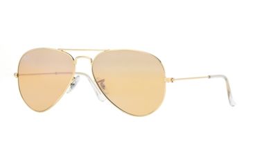 Image of Ray-Ban Aviator Large Metal Prescription Sunglasses RB3025 RB3025-001-4F-55 - Lens Diameter 55 mm, Frame Color Arista