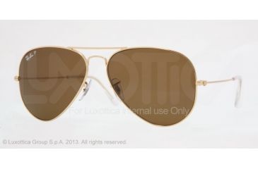 Image of Ray-Ban Aviator Large Metal Sunglasses RB3025 001/57-5514 - 