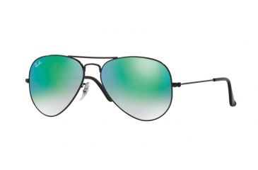 Image of Ray-Ban Aviator Large Metal Prescription Sunglasses RB3025 RB3025-002-4J-58 - Lens Diameter 58 mm, Frame Color Shiny Black