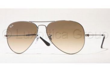 Image of Ray-Ban Aviator Large Metal Prescription Sunglasses RB3025 RB3025-004-51-5814 - Lens Diameter: 58 mm, Frame Color: Gunmetal