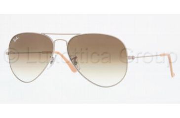 Image of Ray-Ban Aviator Large Metal Prescription Sunglasses RB3025 RB3025-104-51-5814 - Lens Diameter: 58 mm, Frame Color: Metallic Beige Demi-Shiny