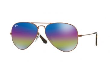 Image of Ray-Ban Aviator Large Metal Prescription Sunglasses RB3025 RB3025-9019C2-58 - Lens Diameter 58 mm, Frame Color Metallic Dark Bronze
