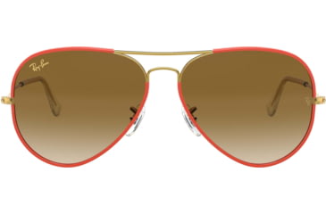 Image of Ray-Ban Aviator RB3025JM Sunglasses 919651-62 - , Clear Gradient Brown Lenses