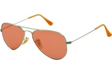 Image of Ray-Ban Aviator Small Metal RB3044 Sunglasses with No-Line Progressive Rx Prescription Lenses RB3044-019-4B-52 - Lens Diameter 52 mm, Lens Diameter 52 mm, Frame Color Matte Silver
