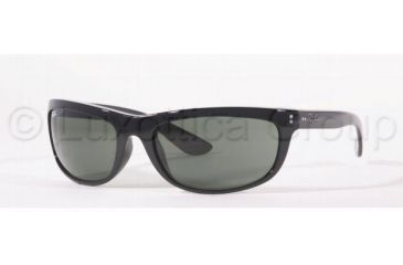 Image of Ray-Ban Balorama Sunglasses RB4089 601-6219 - Black Crystal Green